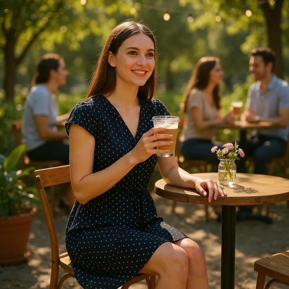 H&M Black Button Front Dress – Size 10 – Fully Lined - Picture 2 of 11